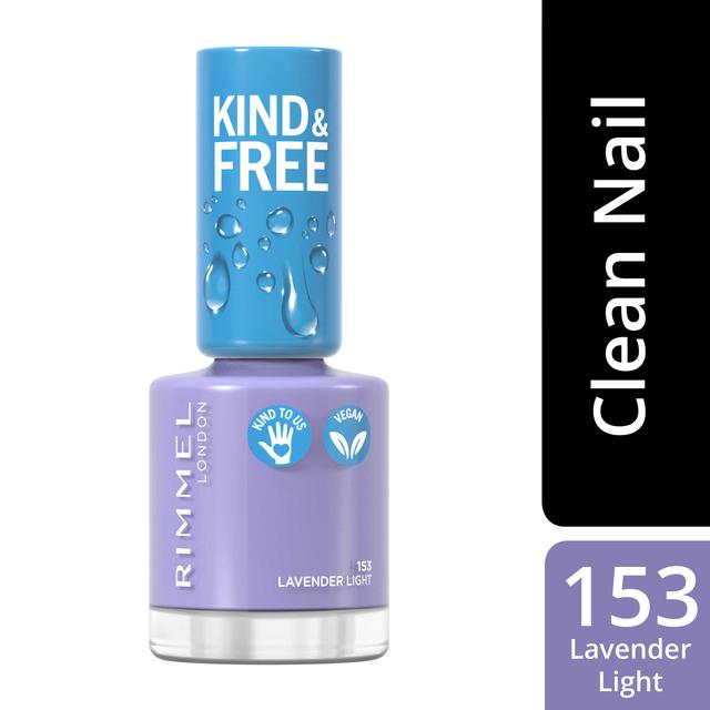 Rimmel Kind & Free Clean Nail Polish 8ml, 153 Lavender Light kynsilakka