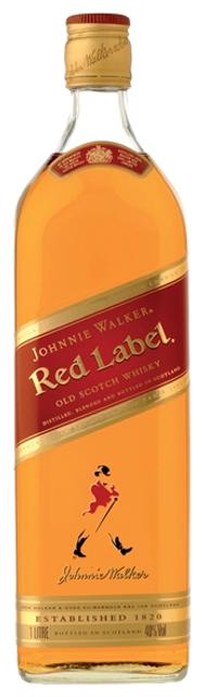 Johnnie Walker Red Label Scotch Whisky 40%vol 1L