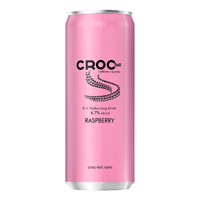 Croc Tail 330ml E+Vodka Raspberry 4,7% cocktail alkoholijuoma