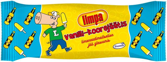 Premia Limpa vanilli-koorejäätis limonaadimaitselise jääga 60g/74ml