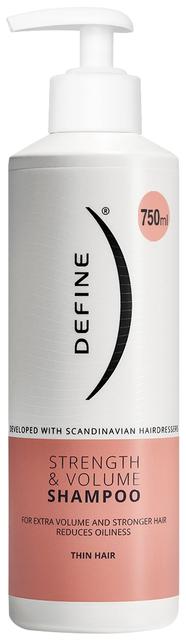 Define Strength & Volume shampoo hennoille hiuksille 750ml