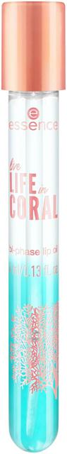 essence live LIFE in CORAL bi-phase lip oil 01 Cute, Cuter, Corals! 4 ml