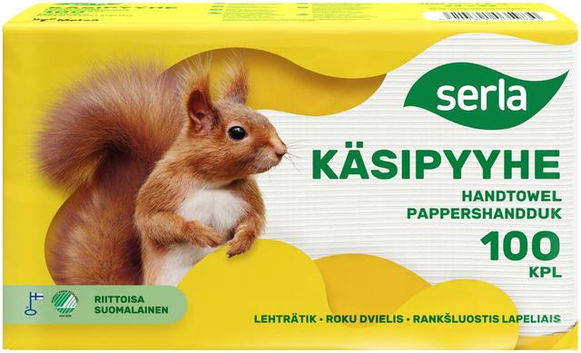 Serla käsipyyhe 100kpl valkoinen