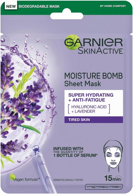 Garnier Skin Active Moisture Bomb Super Niisutav + Väsimusevastane mask 28g