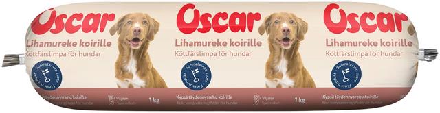 Oscar Lihamureke koirille täydennysrehu 1kg