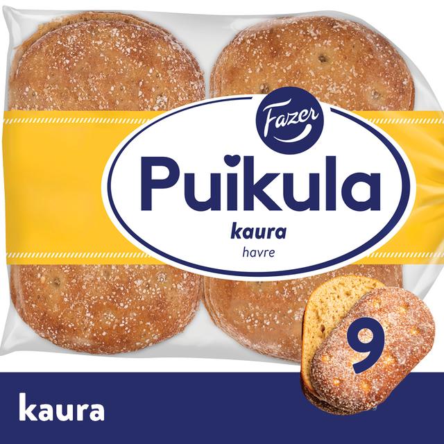Fazer Puikula Kaura 9kpl 550g, kauraleipä