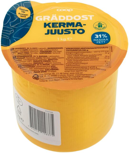 Coop kermajuusto 1 kg