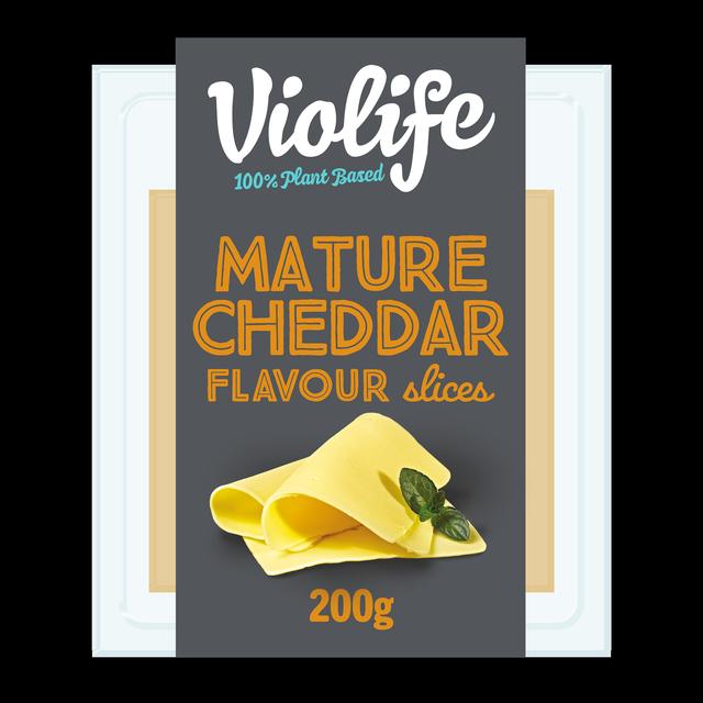 Violife 100% Vegan Mature Cheddar Flavour Slices 200g