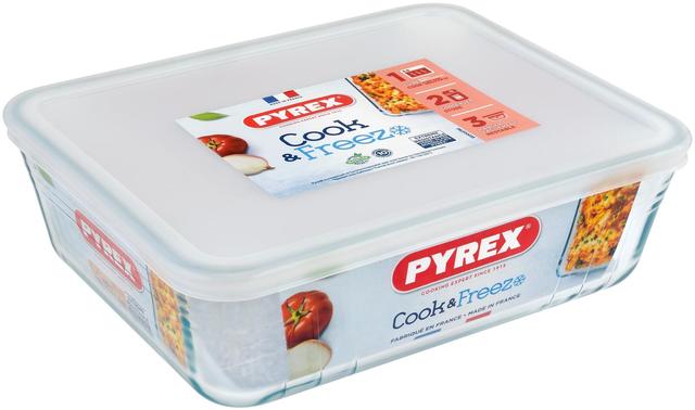 Pyrex Cook & Freeze lasivuoka ja kansi 25x19cm