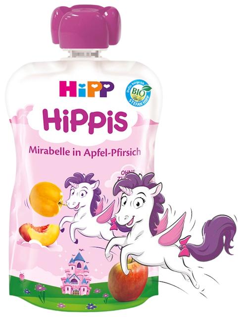 HIPP Hippis õuna-virsikupüree mirabelle ploomiga BIO 1a