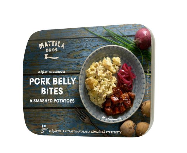 Mattila Bros. Smokehouse Pork Belly Bites & Smashed Potatoes 300g