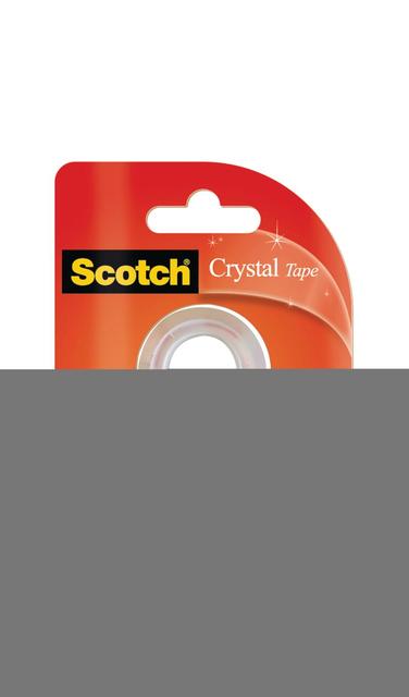 Scotch crystal -teippi, täyttöpakkaus, 2 rullaa, 12 mm x 10 m