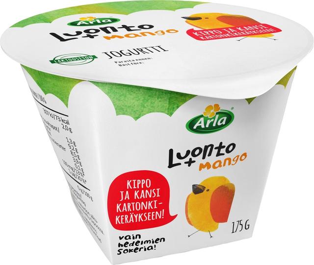 Arla Luonto+ AB laktoositon 175 g mangojogurtti