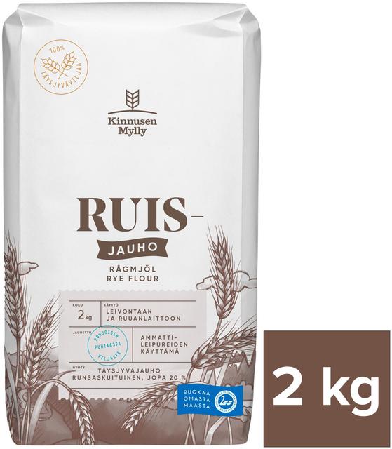 Kinnusen mylly rukkijahu 2 kg