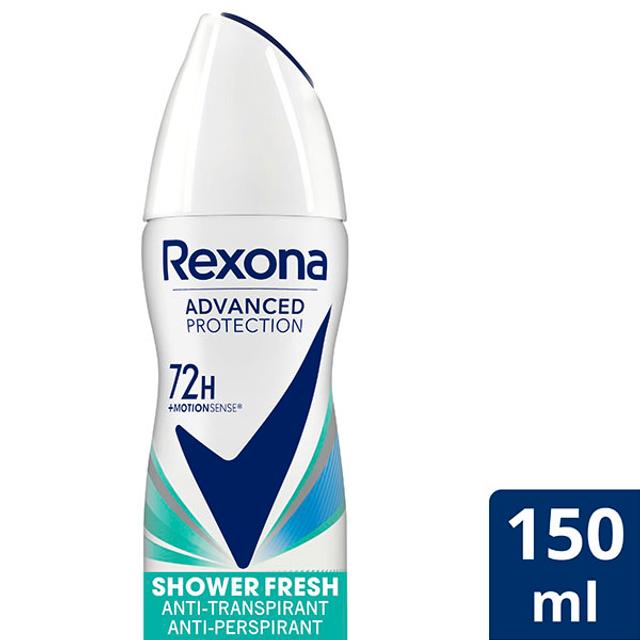 Rexona 72h Advanced Protection Shower Fresh Antiperspirantti Deodorantti spray  Tehokas naisille   150 ml