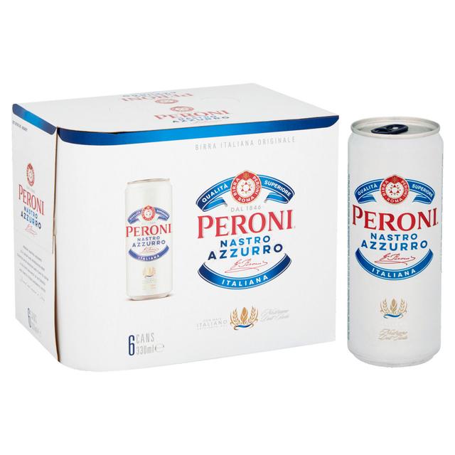 Peroni Nastro Azzurro 4,6% 33cl 6-pack tlk