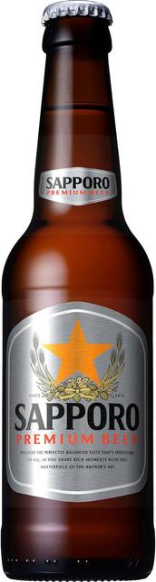 Sapporo 33cl Premium Lager 4,8% pullo olut