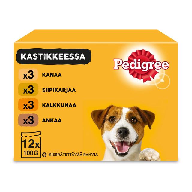 Pedigree Siipikarjalajitelma kastikkeessa (12 x 100 g)