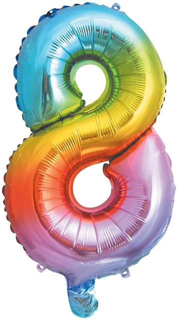 Decorata Party foliopallo Rainbow 35 cm No. 8