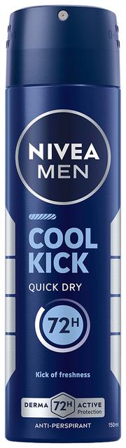 NIVEA MEN 150ml Cool Kick Deo Spray -antiperspirantti