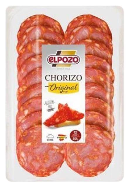 Elpozo Chorizo paprikasalaami viilutatud, 80 g