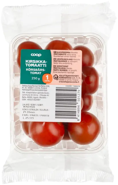 Rainbow kirsikkatomaatti 250 g