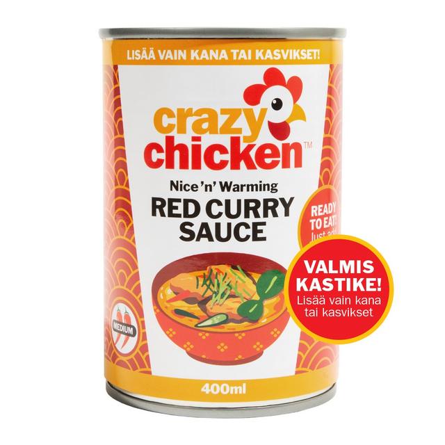 Crazy Chicken Red Curry Sauce - punainen currykastike, 400 ml