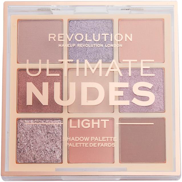 Makeup Revolution Ultimate Nude Shadow Palette in Light luomiväri 9 eri sävyä 8,1g