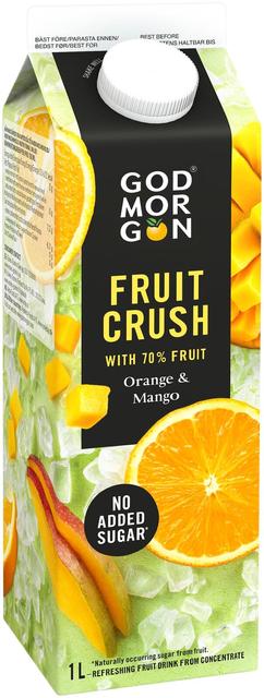 God Morgon Fruit Crush Appelsiini & mango mehujuoma 1 L