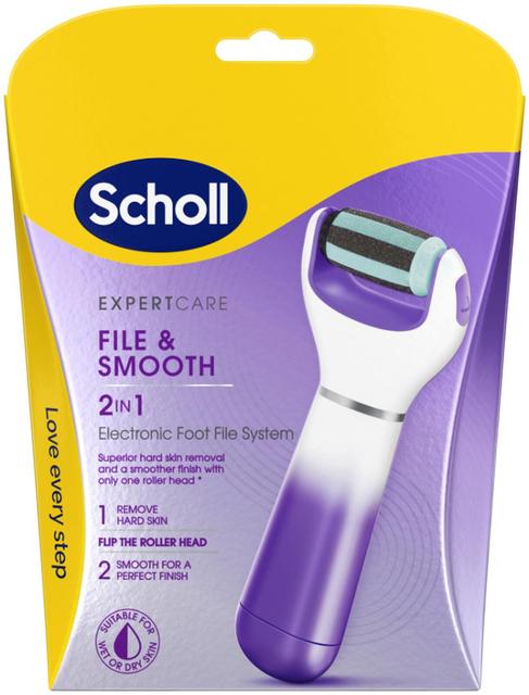 Scholl Electronic Footfile Device Purple 2 in 1