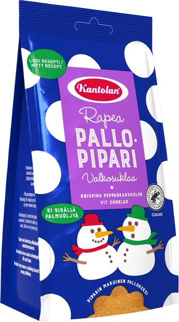 Kantolan Pallopipari valkosuklaa piparkakkupallo 150g