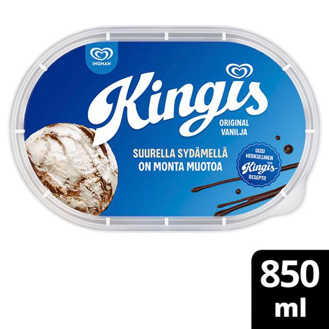 Ingman Kingis Original Vanilja Jäätelö 850ml/435g