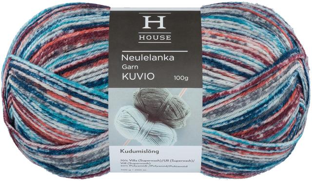 House lanka villasekoite Kuvio 100 g Blue/red/gray 32198