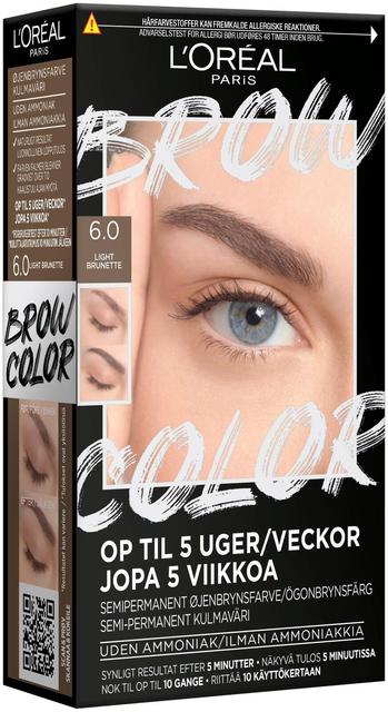 L'Oréal Paris Brow Color Kit 6.0 Light Brunette kulmaväri 30ml