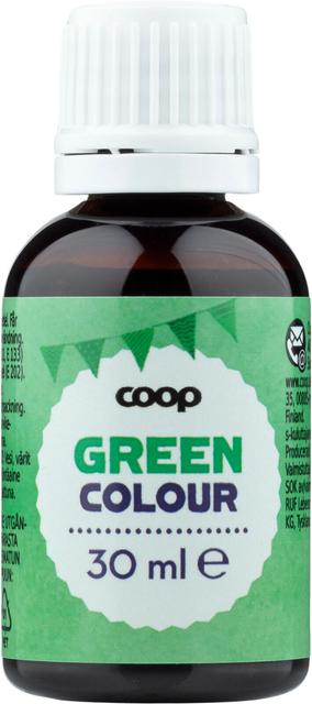 Coop elintarvikeväri vihreä 30 ml