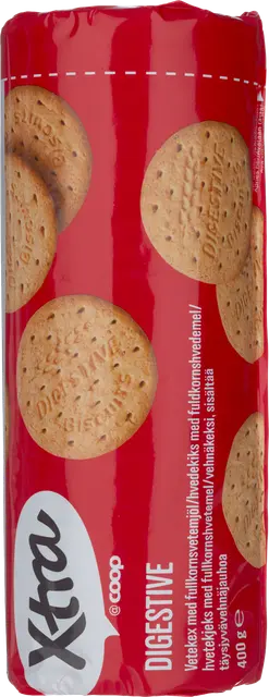 Xtra Digestive täysjyvävehnäkeksi 400g