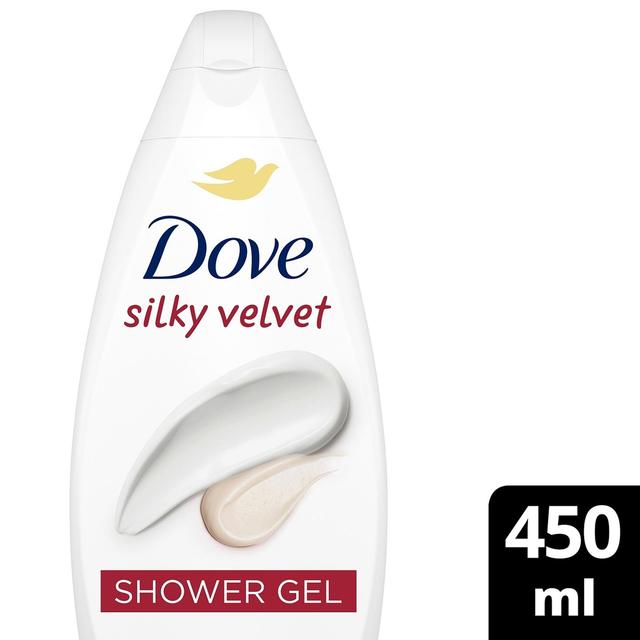 Dove  Silky Velvet Suihkusaippua  0% SLES-sulfaatteja   450 ML