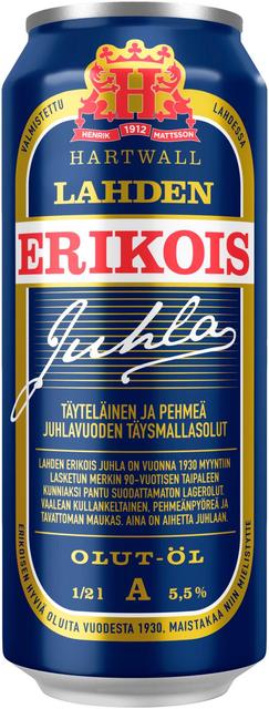 Lahden Erikois Juhlaolut 5,5% 0,5 l