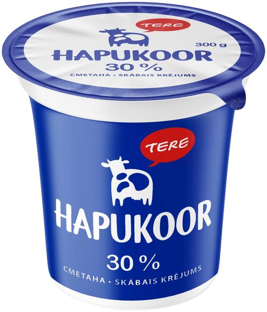 Tere 30% hapukoor 300g topsis