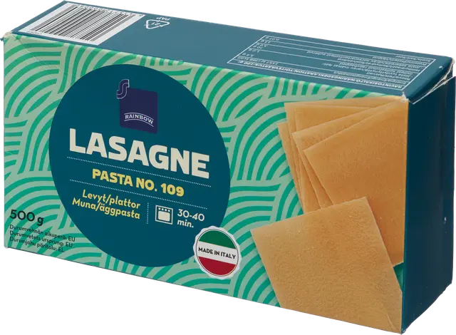 Rainbow 500g lasagnelevyt