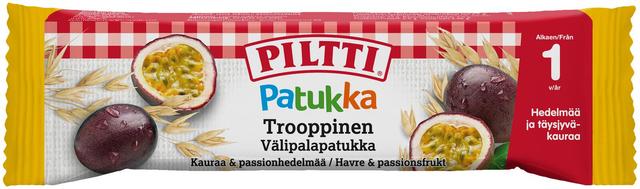 Piltti Patukka 25g Trooppinen välipalapatukka 1v