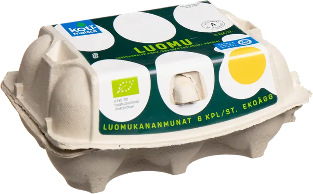 Kotimaista luomukananmunat M6