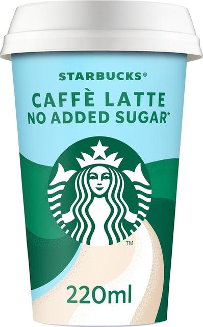 Starbucks Caffè Latte no added sugar laktoositon maitokahvijuoma 220 ml