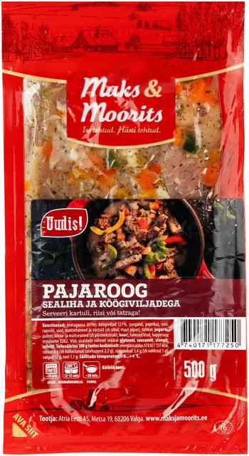 Pajaroog sealiha ja köögiviljadega 500g