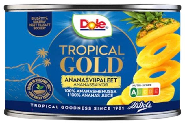 227/139g Dole Tropical Gold Ananasviipaleita mehussa