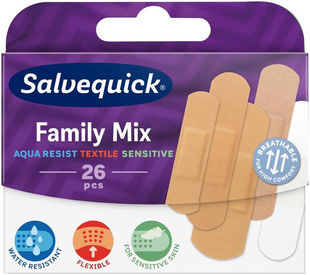 Salvequick Family Mix laastari 26kpl