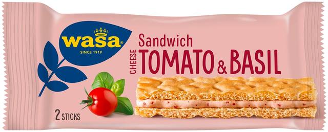 Wasa Sandwich juusto, tomaatti, basilika 40g