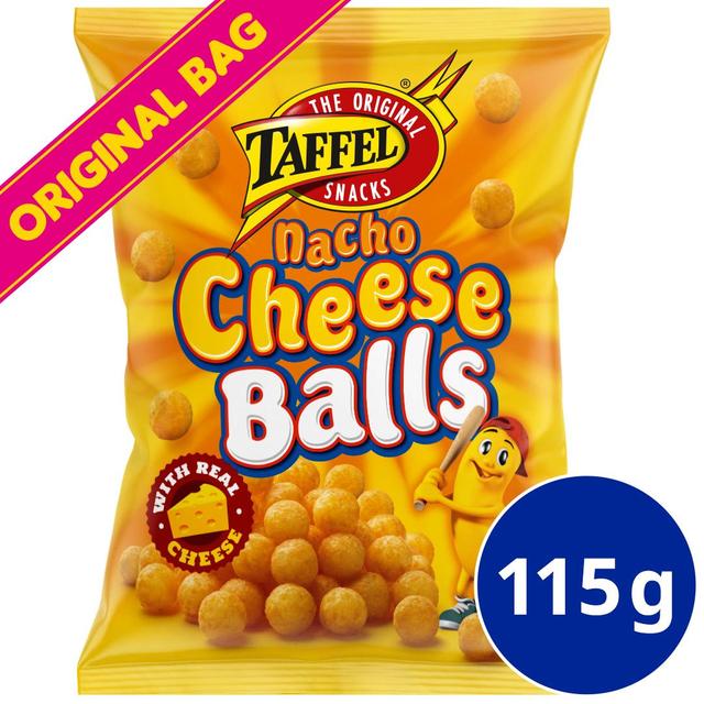 Taffel Nacho Cheese Balls maustettu juustosnacks 115g