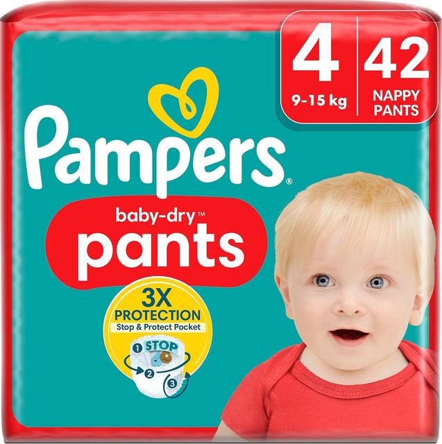 Pampers Baby Dry Pants S4 9-15kg 42kpl housuvaippa