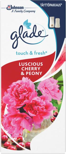 Glade One Touch & Fresh 10ml Peony&Cherry ilmanraikastin täyttöpakkaus